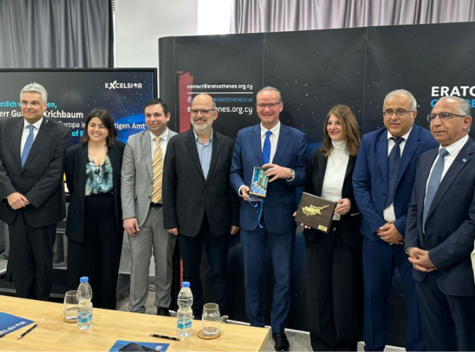 Επίσκεψη του Ομοσπονδιακού Υπουργού Επικρατείας για Ευρωπαϊκές Υποθέσεις  της Γερμανίας στο Κέντρο Αριστείας ERATOSTHENES